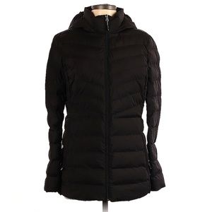 32 Degrees Women's Heat Hooded Black Puffer Jacket